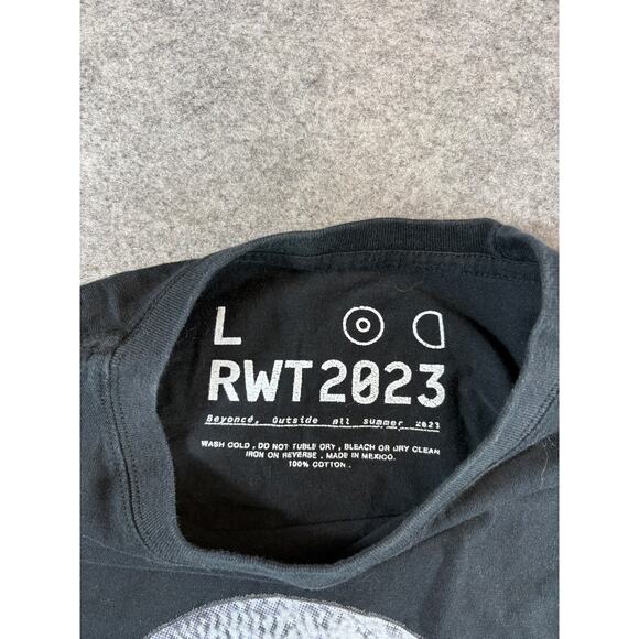 Official Beyonce Renaissance World Tour Balmain Oversized T Shirt Womens L Black - Picture 4 of 7